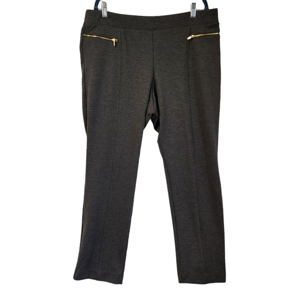 Rafaella Pants - Rafaella Woman's Plus Size Curvy Fit Pull On Pants Size 18W Zipper Pockets